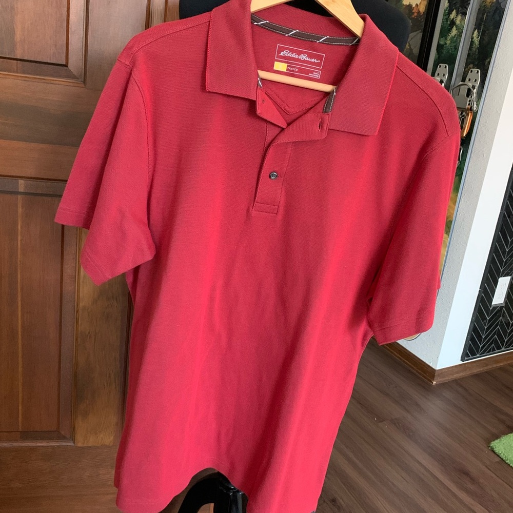 Men’s Eddie Bauer tech polo L